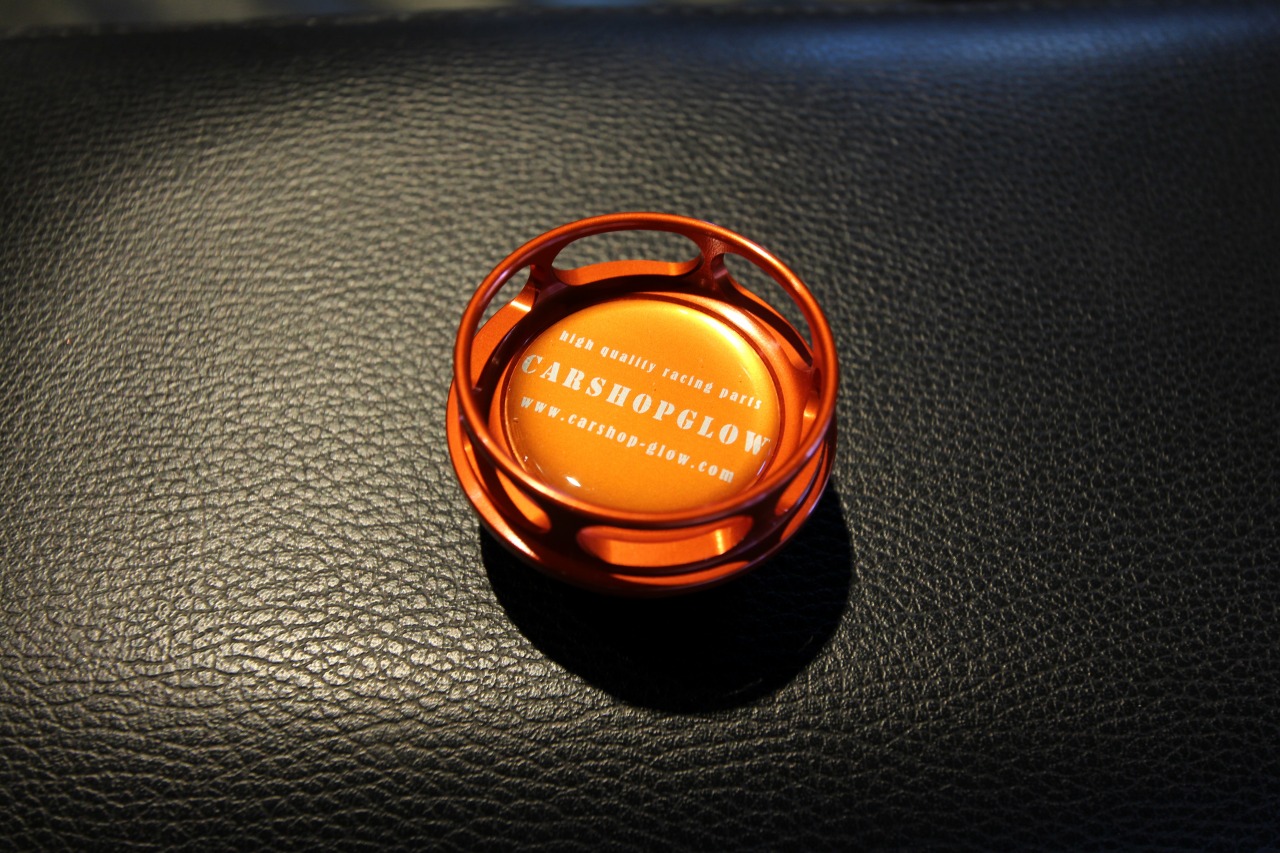 カーショップグロウ 世界最軽量 オイルフィラーキャップ(オレンジ) Z33/Z34 フェアレディ Z|CarshopGLOW
