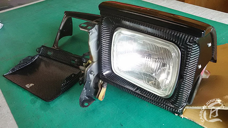 カーボンジャンキー AE86トレノ用ドライカーボンリトラガーニッシュ|CarshopGLOW