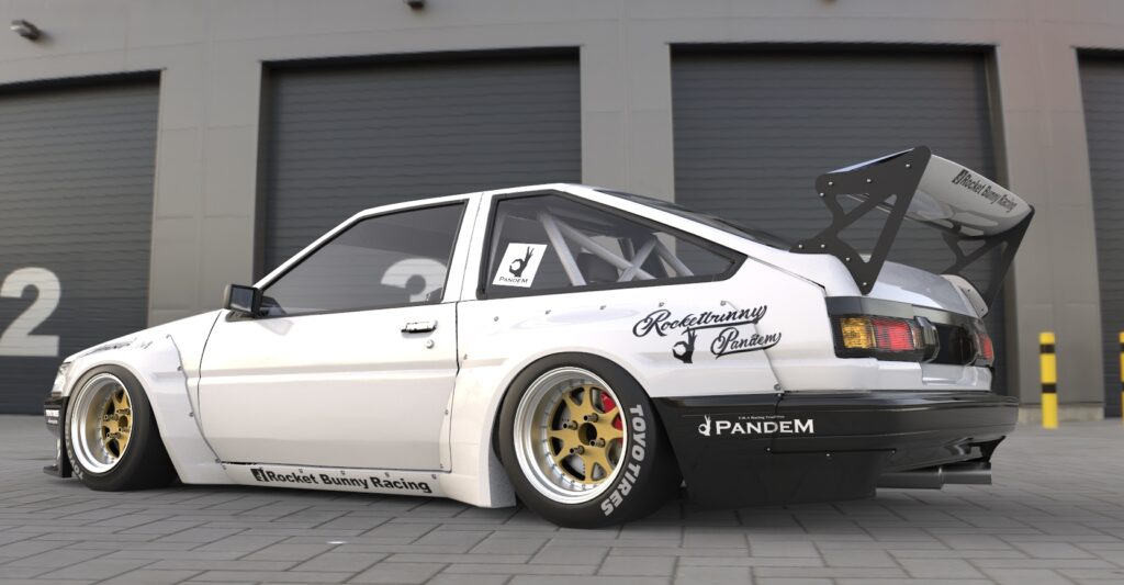 Ae86 Rear Open Pandem RocketBunny AE86 LEVIN Rear Wing|CarshopGLOW